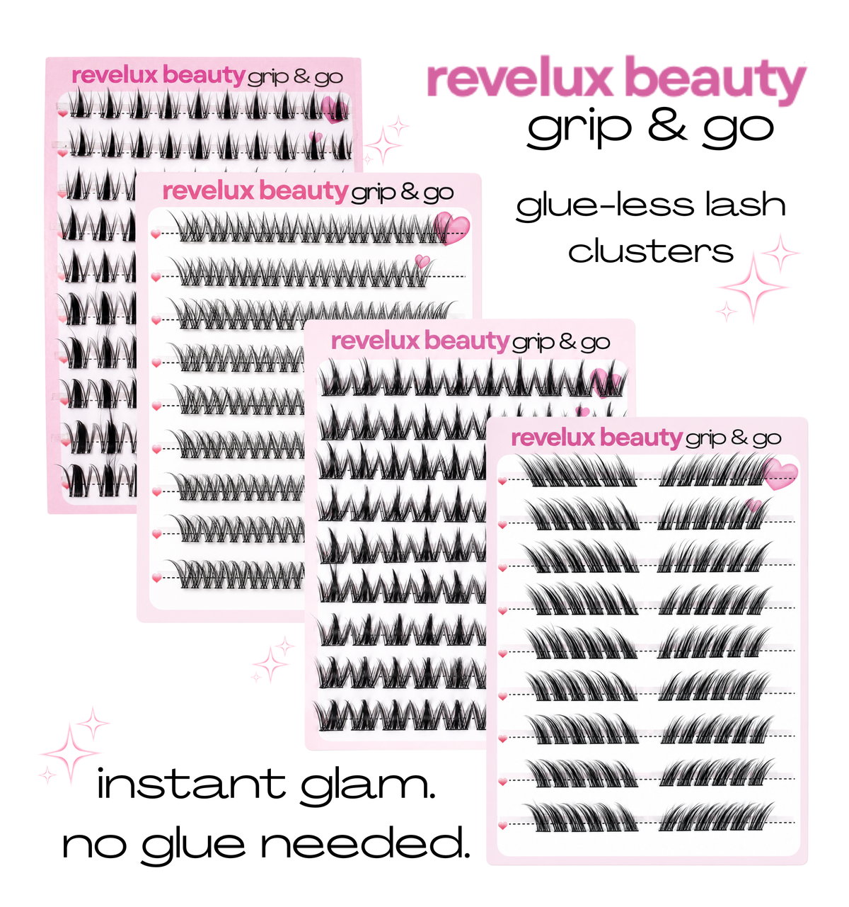 Grip & Go Pre-Glued Lash Clusters